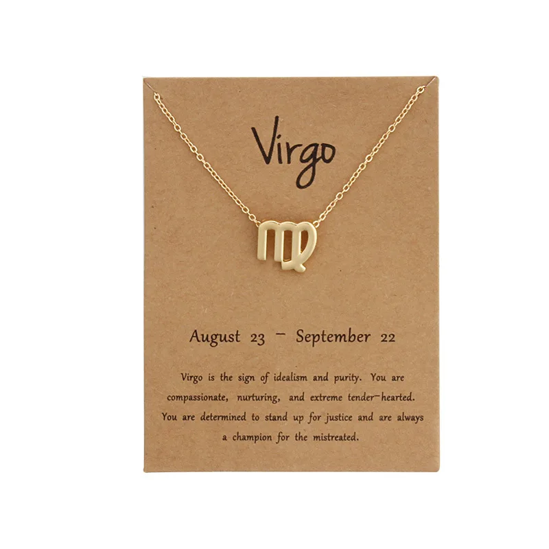 Fashion Friendship Jewelry Gold Plated With wish Card Zodiac Necklace, Gold zodiac necklace
Fashion Friendship Jewelry Gold Plated With wish Card Zodiac Necklace, Gold zodiac necklace