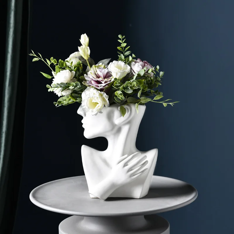 Wholesale Modern decorative bust figure flower vase flower pots & planters ceramic flower pot manufacturer for home decor
Wholesale Modern decorative bust figure flower vase flower pots & planters ceramic flower pot manufacturer for home decor