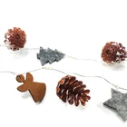 New Design Warm White Pinecone Copper Wire Fairy String Lights