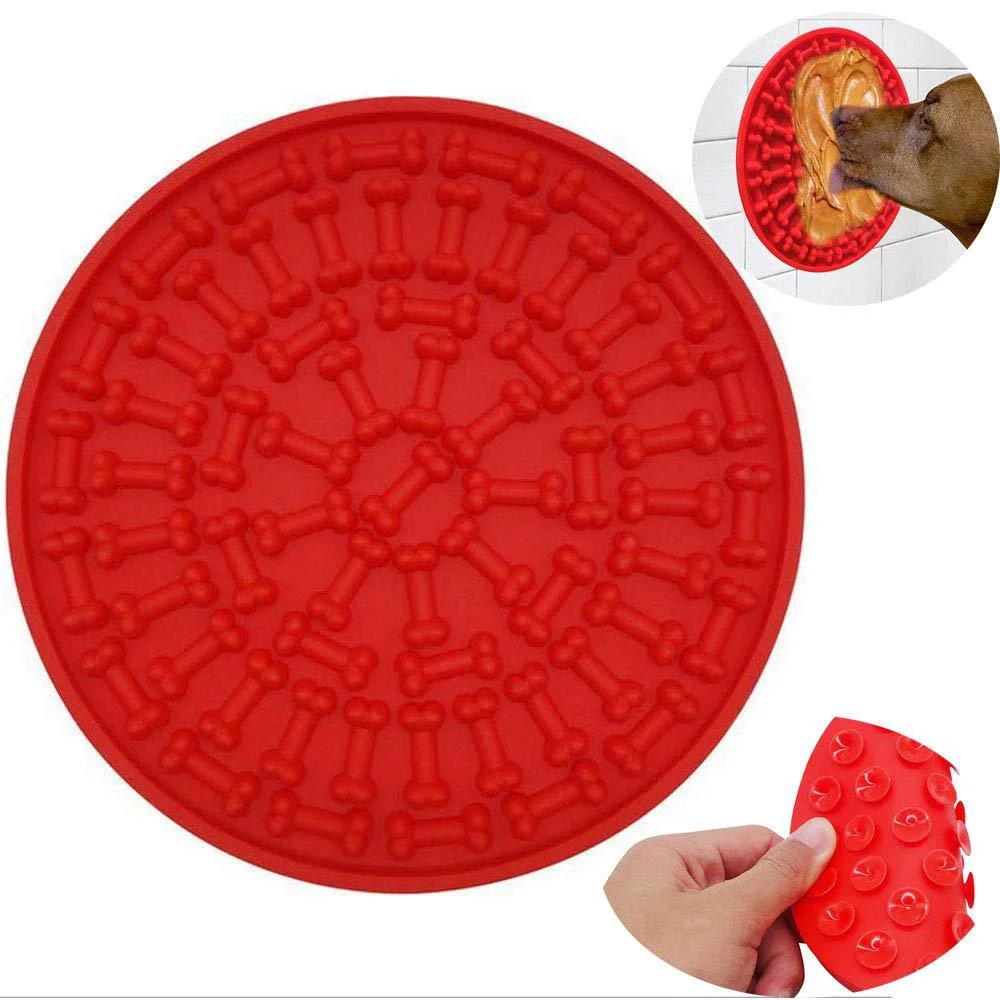 Healthy Silicone Dog Lick Mat Slow Feeder Dog Bowl Portable Cat Pet Food Bowl Pet Feeder Dog Bowl, Colorful
Healthy Silicone Dog Lick Mat Slow Feeder Dog Bowl Portable Cat Pet Food Bowl Pet Feeder Dog Bowl, Colorful