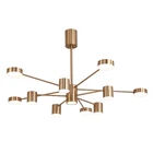 Zhongshan Iron Metal + Clear Shape Modern Nordic Style Interior Decoration 6 Round Lights Led Pendant Lamp Chandeliers