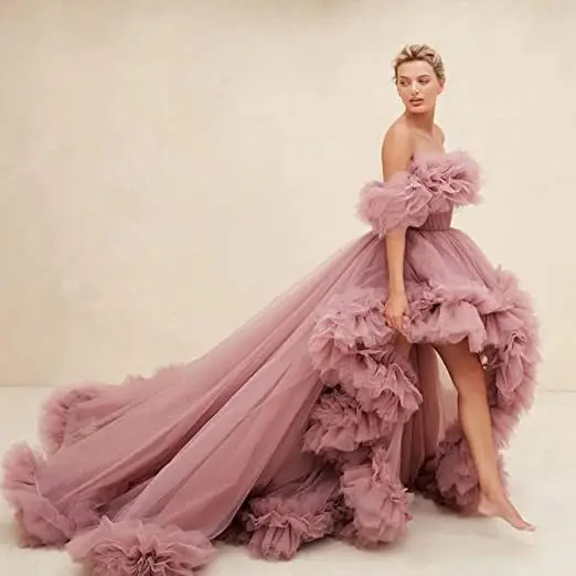 Sunshine Fluffy Off-the-shoulder Ball Gown Tulle Maternity Photography One-line Shoulder Mesh Train Short Front Long Back
Sunshine Fluffy Off-the-shoulder Ball Gown Tulle Maternity Photography One-line Shoulder Mesh Train Short Front Long Back