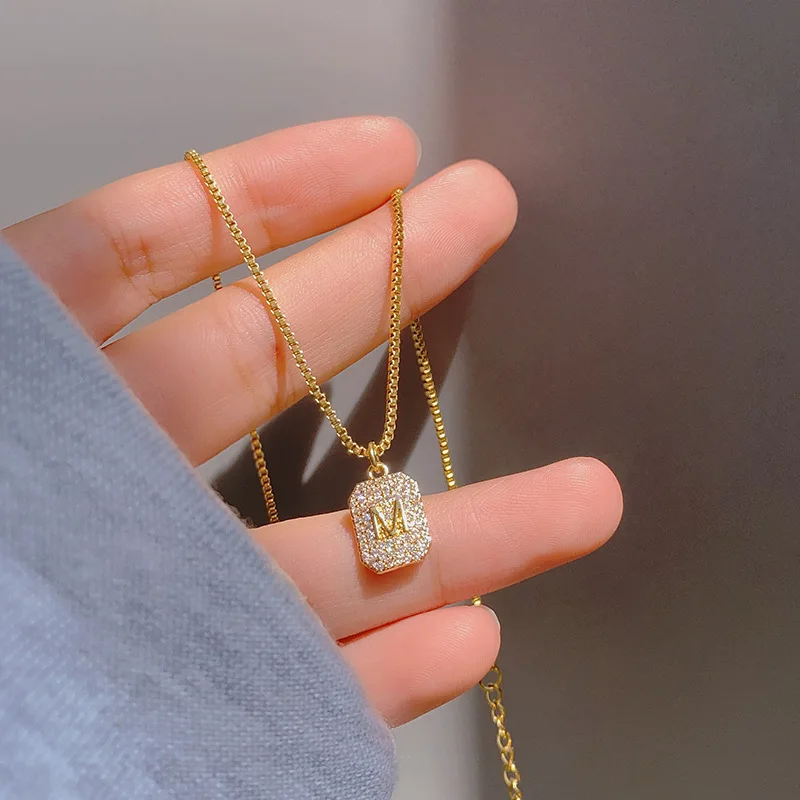 18K Gold Plated Letter M Pendant Titanium Stainless Steel Chain Fine Jewelry Necklaces Fashion For Women
18K Gold Plated Letter M Pendant Titanium Stainless Steel Chain Fine Jewelry Necklaces Fashion For Women