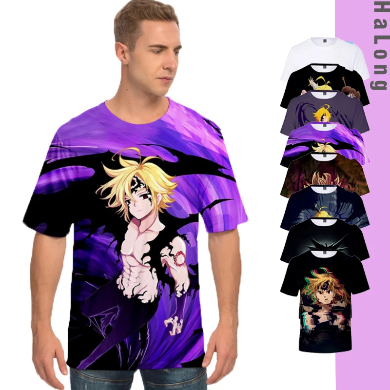 China Wholesale Anime Round Neck Pure Polyester 3D Pattern T Shirt Men, Customized colors
China Wholesale Anime Round Neck Pure Polyester 3D Pattern T Shirt Men, Customized colors