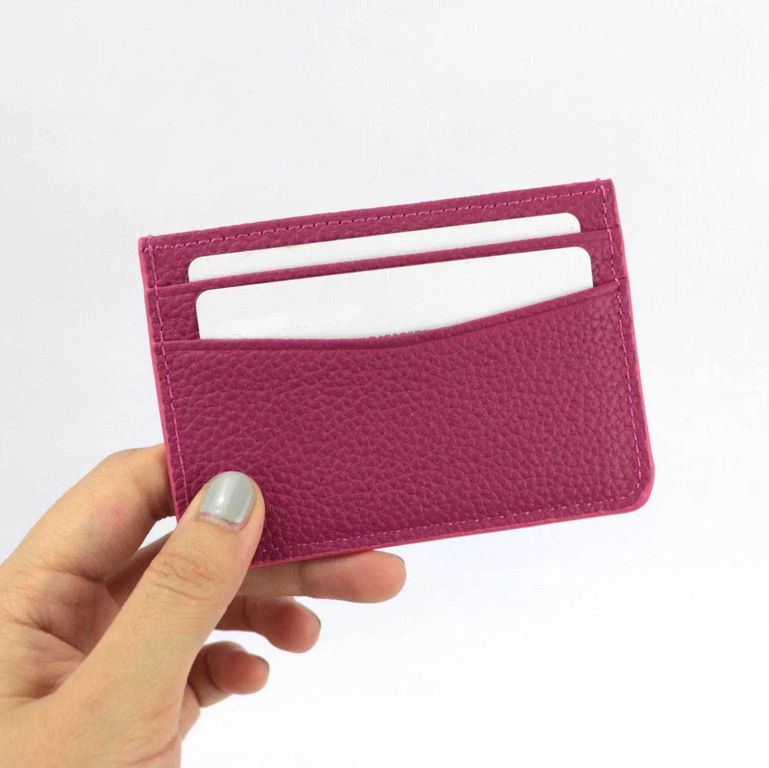 Custom logo trendy new arrival classic design vegan genuine leather business card holder wallet, Black or custom
Custom logo trendy new arrival classic design vegan genuine leather business card holder wallet, Black or custom