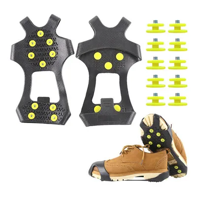 Ice Snow Grips Cleats Shoes Grips Anti Slip 19 Teeth Stainless Steel Spikes Shoes Safe Protect Crampons
Ice Snow Grips Cleats Shoes Grips Anti Slip 19 Teeth Stainless Steel Spikes Shoes Safe Protect Crampons