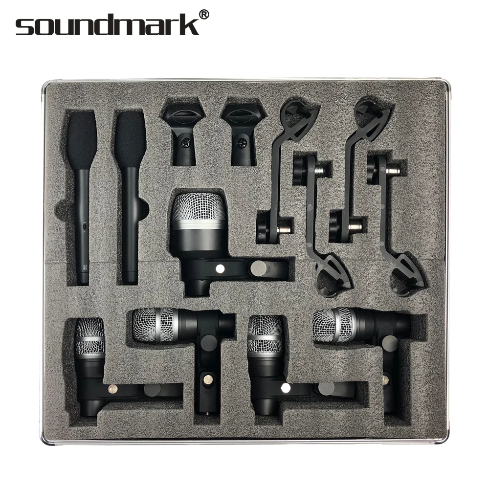 CX-608 7-piece drum kit microphone Musical instrument microphone easy to install, Black
CX-608 7-piece drum kit microphone Musical instrument microphone easy to install, Black