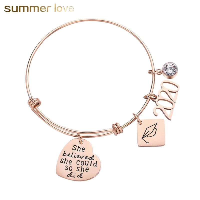 2020 Custom Logo Wire Gold Expandable Love Heart Stainless Steel Charm Bangle Ladies Bracelet
2020 Custom Logo Wire Gold Expandable Love Heart Stainless Steel Charm Bangle Ladies Bracelet