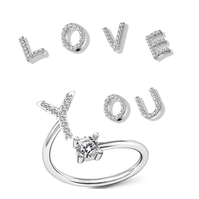 Fashion Jewelry Accessories for Women Party for Girlfriend Gift A-Z Letter Ring Zircon Initials Name Open Adjustable Rings
Fashion Jewelry Accessories for Women Party for Girlfriend Gift A-Z Letter Ring Zircon Initials Name Open Adjustable Rings