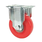 Pvc Medium Duty Fixed Caster Wheel Rigid Castor