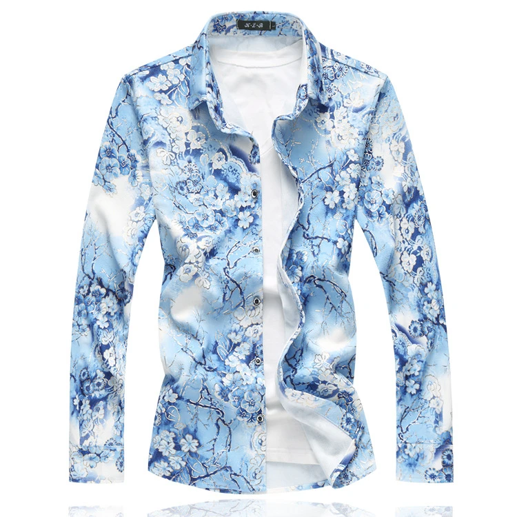 New style Floral Casual printed shirt men 2021 high quality men fashion shirt Slim Fit handsome men long sleeve shirt
New style Floral Casual printed shirt men 2021 high quality men fashion shirt Slim Fit handsome men long sleeve shirt