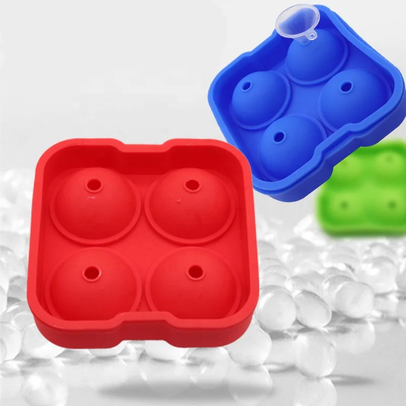 Creative DIY 4 Holes Ice Cube Silicone Molds Round Ice Tray, Red green royal-blue black sky-blue
Creative DIY 4 Holes Ice Cube Silicone Molds Round Ice Tray, Red green royal-blue black sky-blue