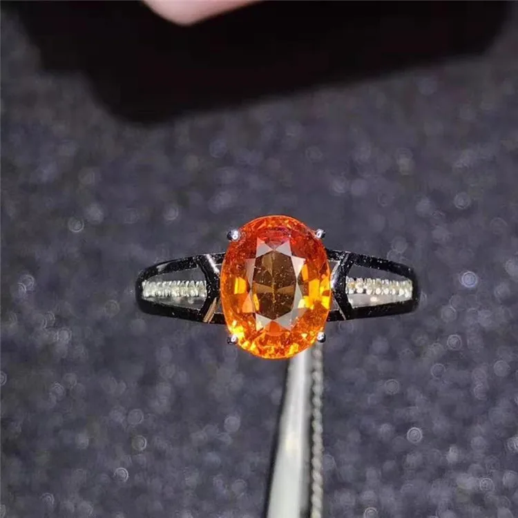 OEM gemstone jewelry wholesale factory 18k gold aquamarine 2.1ct natural orange spessartine ring for women
OEM gemstone jewelry wholesale factory 18k gold aquamarine 2.1ct natural orange spessartine ring for women