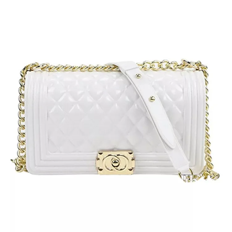 Dropshipping Ladies Jelly Shoulder Bag Elegant Rhombus Buckle Handbag Luxury Designer Handbags For Women
Dropshipping Ladies Jelly Shoulder Bag Elegant Rhombus Buckle Handbag Luxury Designer Handbags For Women
