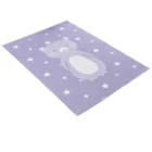 Chinese factory supply cartoon bear printed rug washable kitchen dining room bedroom mat animal printed cute carpets