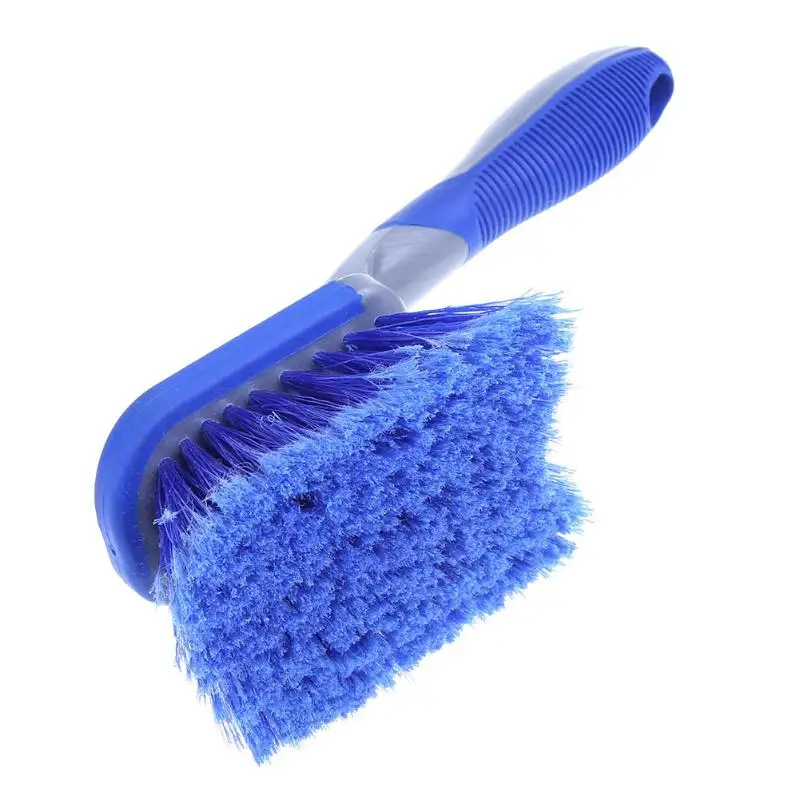 long handle soft bristle car wash brush/high quality soft car cleaning brush /soft car wheel cleaning brush
