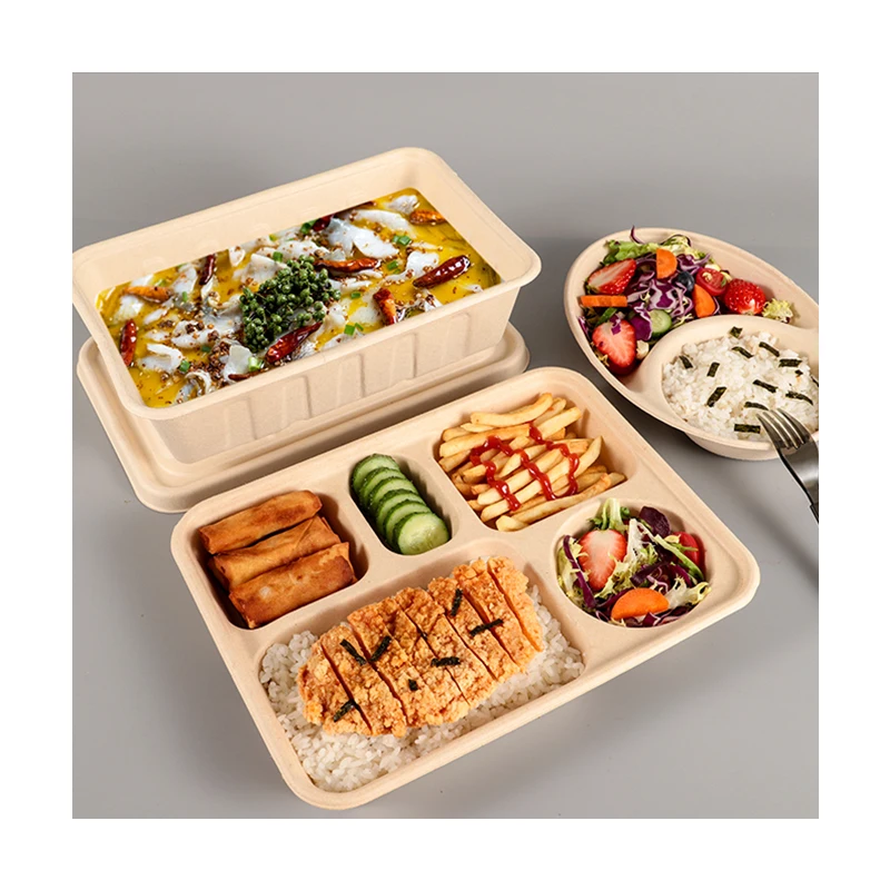 Biodegradable Bagasse Paper Pulp Food Meat Chipy Cake Tray Compostable Large Rect Water Oil Proof Paper Lunch Box, Black, white, red, green or customized
Biodegradable Bagasse Paper Pulp Food Meat Chipy Cake Tray Compostable Large Rect Water Oil Proof Paper Lunch Box, Black, white, red, green or customized