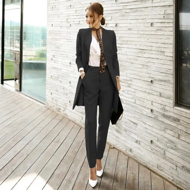 Suit women lady business work clothes jacket Slim slimming suit + trousers two-piece suit
Suit women lady business work clothes jacket Slim slimming suit + trousers two-piece suit