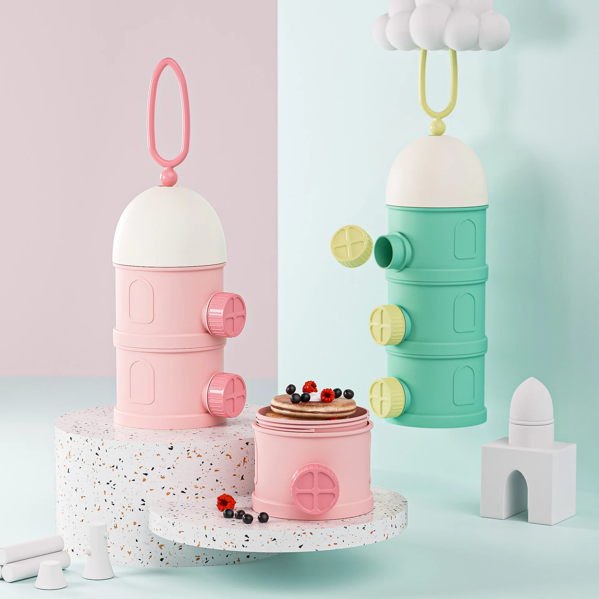 Baby milk powder box portable out packing storage milk powder can large capacity milk powder grid seal, Green/pink
Baby milk powder box portable out packing storage milk powder can large capacity milk powder grid seal, Green/pink