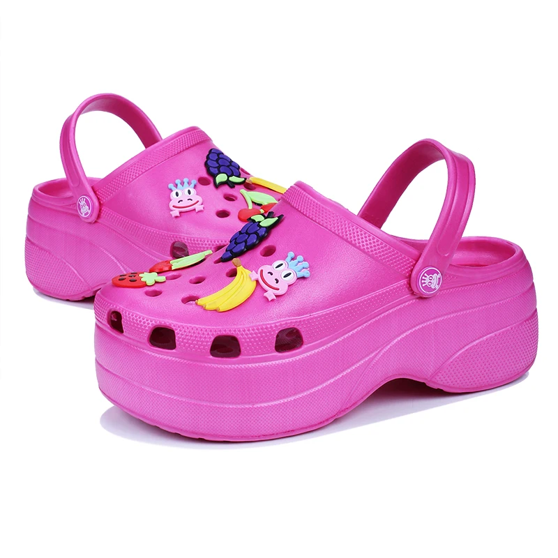 Women Croc Clogs Platform Garden Sandals Slip On Beach Shoes Fashion Outdoor Slides Slippers, Picture color
Women Croc Clogs Platform Garden Sandals Slip On Beach Shoes Fashion Outdoor Slides Slippers, Picture color