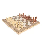 custom high quality block chess game set chess game for garden outdoor cardboard game set chess box