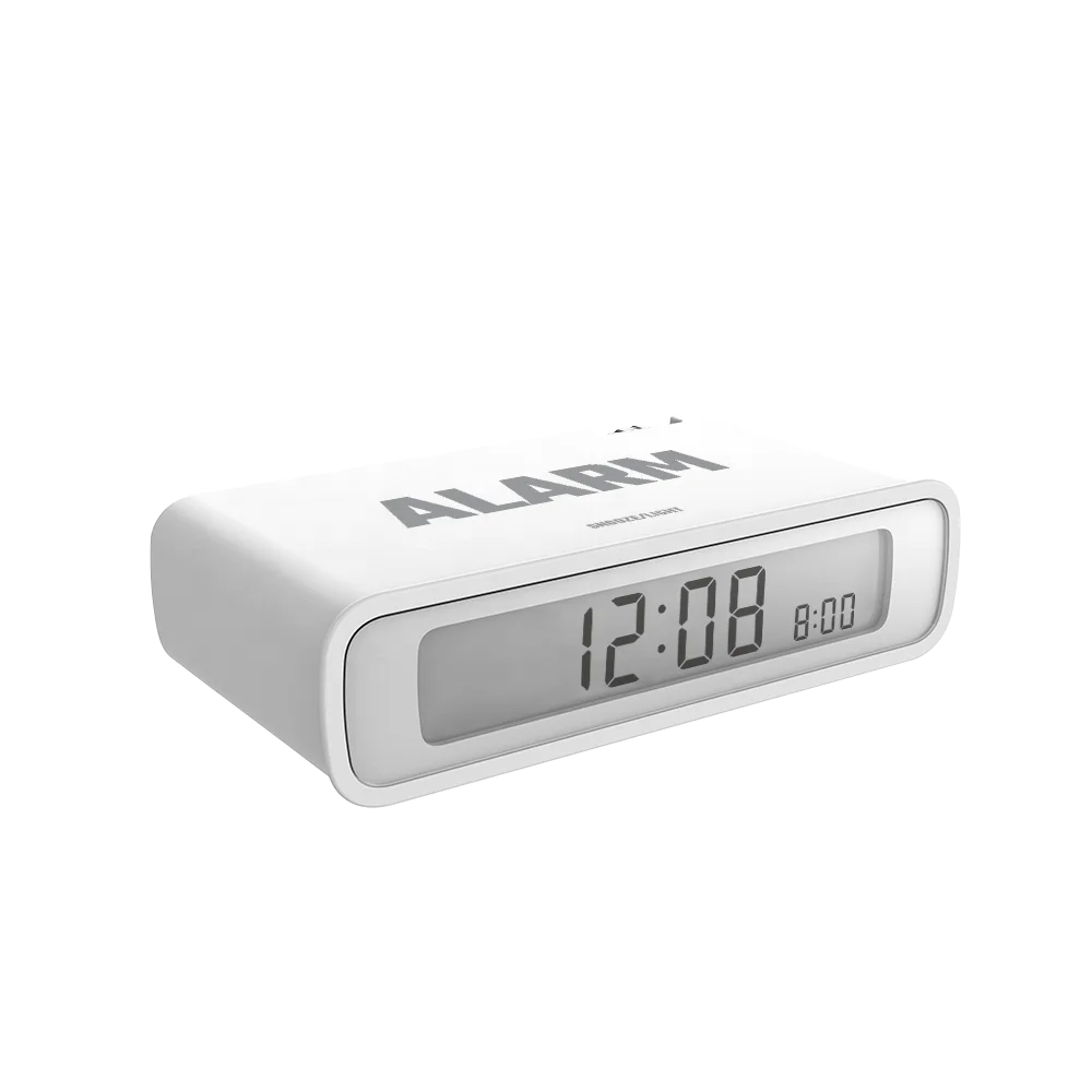DCF Flip Alarm Clock Table Clock Mini Portable Time Display Backlight Plastic Living Room Digital Single Face White Square BALDR
DCF Flip Alarm Clock Table Clock Mini Portable Time Display Backlight Plastic Living Room Digital Single Face White Square BALDR