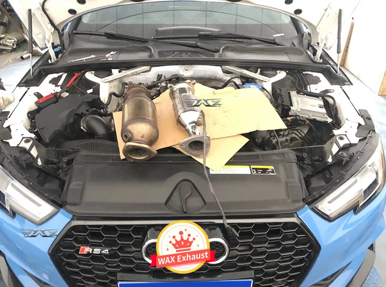 Stainless Steel High flow Exhaust Downpipe Stainless Steel Exhaust Downpipe For AUDI A4 A5 A6 2012-2021