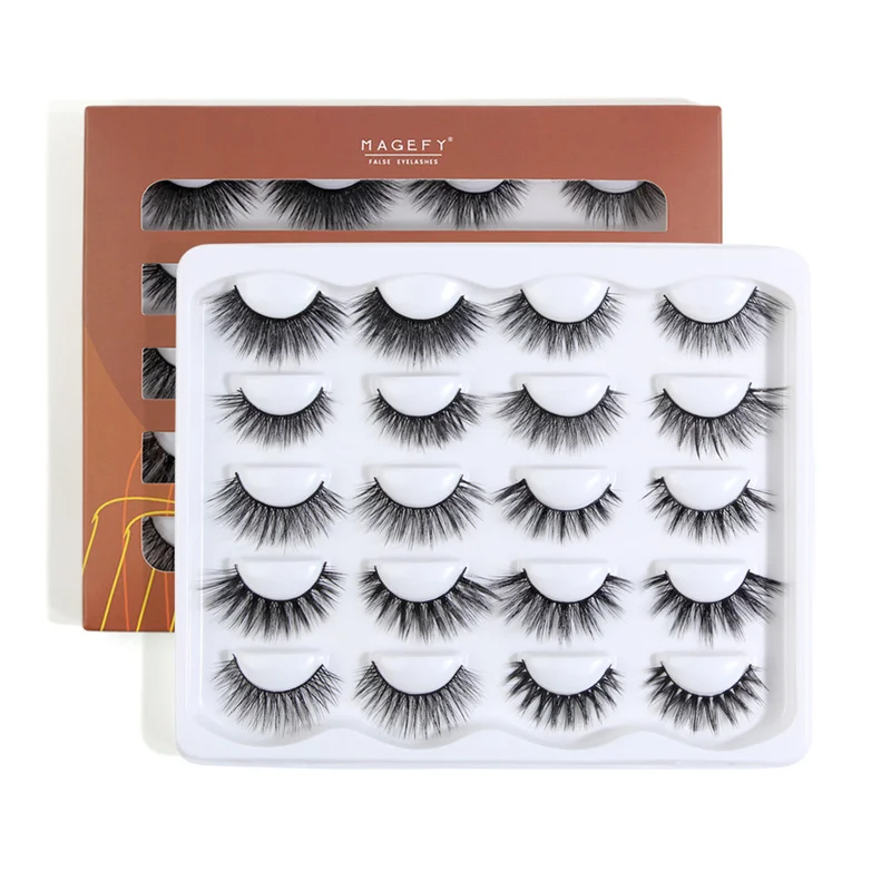 MAGEFY False Eyelashes 10 Styles Mixed 3D Faux Mink Lashes Pack Natural to Dramatic Handmade Soft Fluffy Eyelashes, Black
MAGEFY False Eyelashes 10 Styles Mixed 3D Faux Mink Lashes Pack Natural to Dramatic Handmade Soft Fluffy Eyelashes, Black