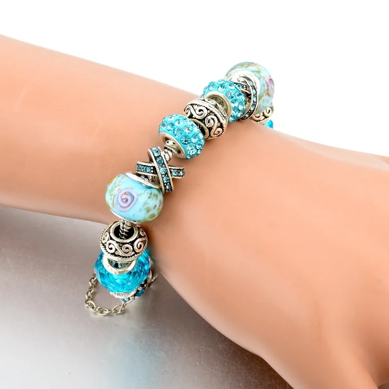 Hot Selling CZ Zircon Murano Beads Flower Charm Bracelets Crystal Rhinestone Pave Beads X Letter Charm Bracelet
Hot Selling CZ Zircon Murano Beads Flower Charm Bracelets Crystal Rhinestone Pave Beads X Letter Charm Bracelet