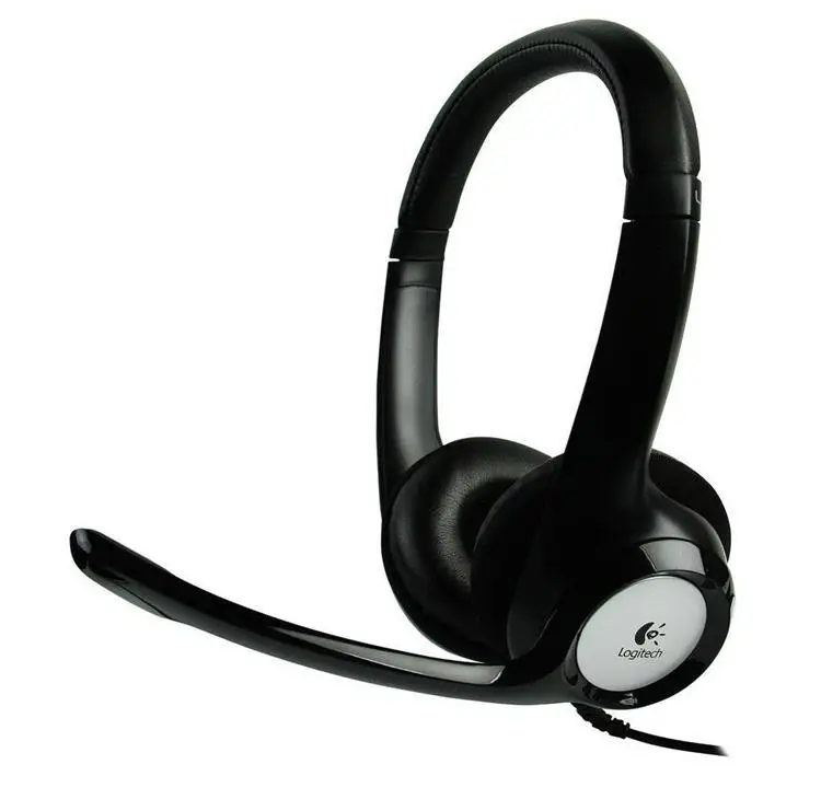 

Wired stereo logitech H390 computer headset headphones noise cancelling for meeting and gaming headphones earphone
