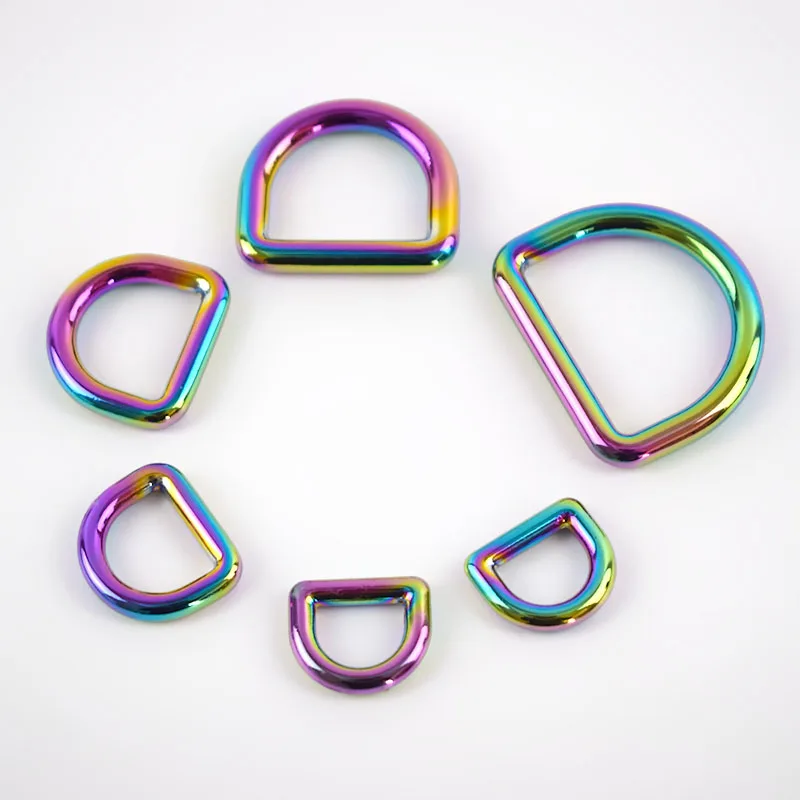 MeeTee G7-3 10-32mm Customized Colorful D Buckle Hardware Colorful Color D Shaped Ring For Bag Garment Fitting Alloy Loop Buckle
MeeTee G7-3 10-32mm Customized Colorful D Buckle Hardware Colorful Color D Shaped Ring For Bag Garment Fitting Alloy Loop Buckle