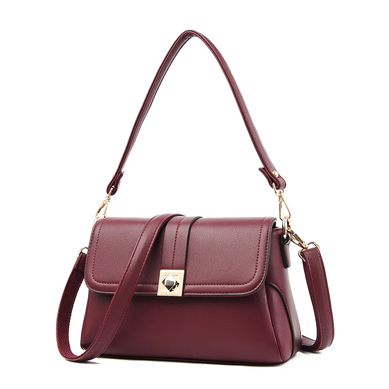 Luxury brand pu leather ladies shoulder crossbody bag women large capacity solid pu retro female leather handbag, Red,black,blue,khaki
Luxury brand pu leather ladies shoulder crossbody bag women large capacity solid pu retro female leather handbag, Red,black,blue,khaki