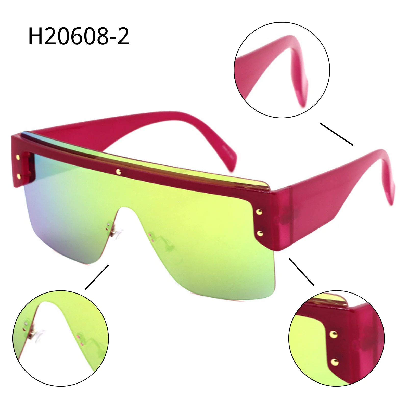 VIFF HP20608 Big Oversized Square Glasses One Pieces Lens High Quality Millionare Sunglasses, Multi and oem patone design
VIFF HP20608 Big Oversized Square Glasses One Pieces Lens High Quality Millionare Sunglasses, Multi and oem patone design