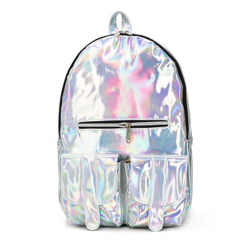 Laser Backpacks For Women Silver Fashion Laser Backpack Youth Bag Teenage Girls Female Korean Trend Personality School Bag, Customized colors
Laser Backpacks For Women Silver Fashion Laser Backpack Youth Bag Teenage Girls Female Korean Trend Personality School Bag, Customized colors