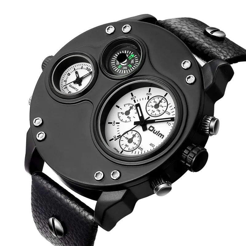 2021 Men's quartz watch simple sports double time zone guide ball double quartz watch 
2021 Men's quartz watch simple sports double time zone guide ball double quartz watch