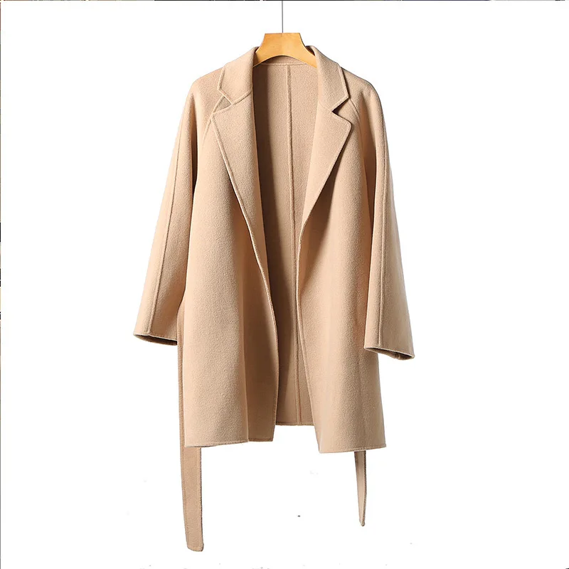 Spring Autumn Double Face 100% Cashmere Coat for women Fox Fur Collar Cashmere Hooded women coats 2021
Spring Autumn Double Face 100% Cashmere Coat for women Fox Fur Collar Cashmere Hooded women coats 2021