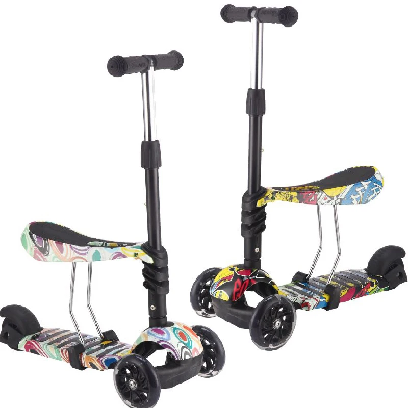 High quality multi-function 3-wheel children's scooter LED flash lamp 3-in-one kids scooter, Customized
High quality multi-function 3-wheel children's scooter LED flash lamp 3-in-one kids scooter, Customized