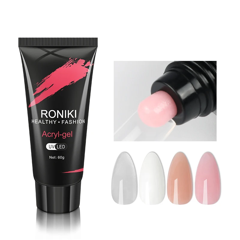RONIKI Private Label 30/60ml hard Acrylic poly nail gel Custom Colors poly gel for Nail Extension, 27 colors
RONIKI Private Label 30/60ml hard Acrylic poly nail gel Custom Colors poly gel for Nail Extension, 27 colors