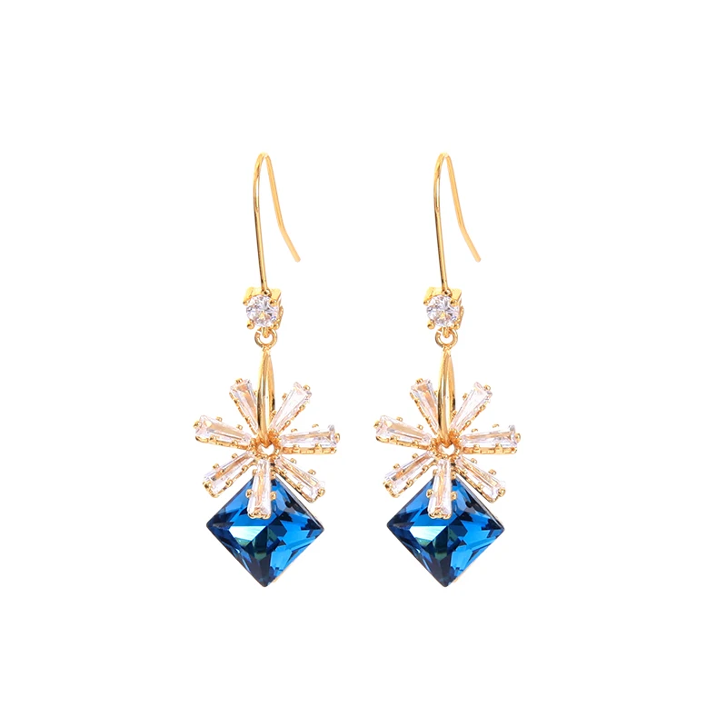 90094 New Design High Quality Blue Grey Diamond Sapphire Zircon Real Gold Plated Luxury Classy Earings Luxury Earrings 2020
90094 New Design High Quality Blue Grey Diamond Sapphire Zircon Real Gold Plated Luxury Classy Earings Luxury Earrings 2020