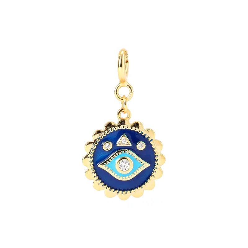 Western Style Jewelry Diamond Blue Eye's 925 Sterling Silver Women Devil Eyes Pendant, White, gold
Western Style Jewelry Diamond Blue Eye's 925 Sterling Silver Women Devil Eyes Pendant, White, gold