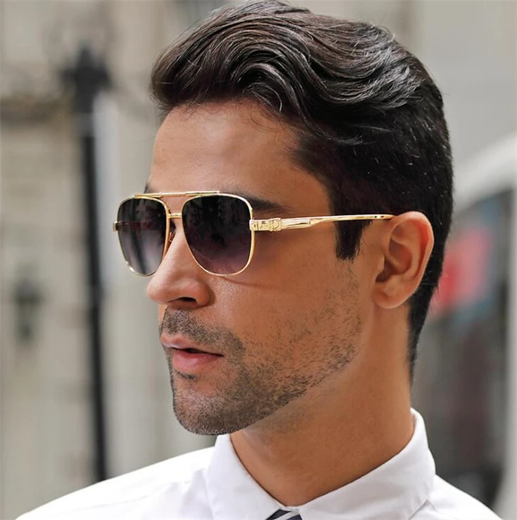 Wholesale Custom Trendy Square Designer Sun Glasses Luxury Metal Frame Shades Vintage Men Sunglasses 2021, Custom colors
Wholesale Custom Trendy Square Designer Sun Glasses Luxury Metal Frame Shades Vintage Men Sunglasses 2021, Custom colors
