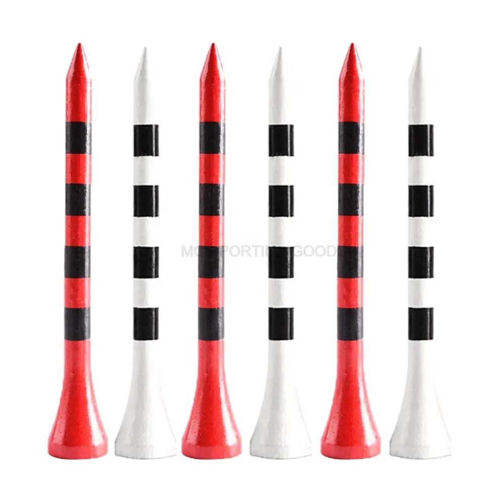 TY100pcs/Bag Bamboo Golf Tees Wite Red With Black Stripe Mark Scale 70mm 83mm Golf Accesories 2 size New Colorfull Golf Ball Tee, Red+white
TY100pcs/Bag Bamboo Golf Tees Wite Red With Black Stripe Mark Scale 70mm 83mm Golf Accesories 2 size New Colorfull Golf Ball Tee, Red+white