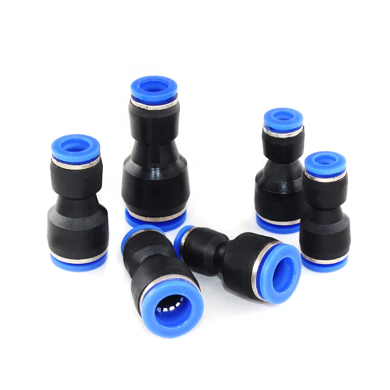 

PG Series pneumatic connection Plastic Reducer Connector Pneumatic Straight Reducing Quick Fitting For Air Hose Tube