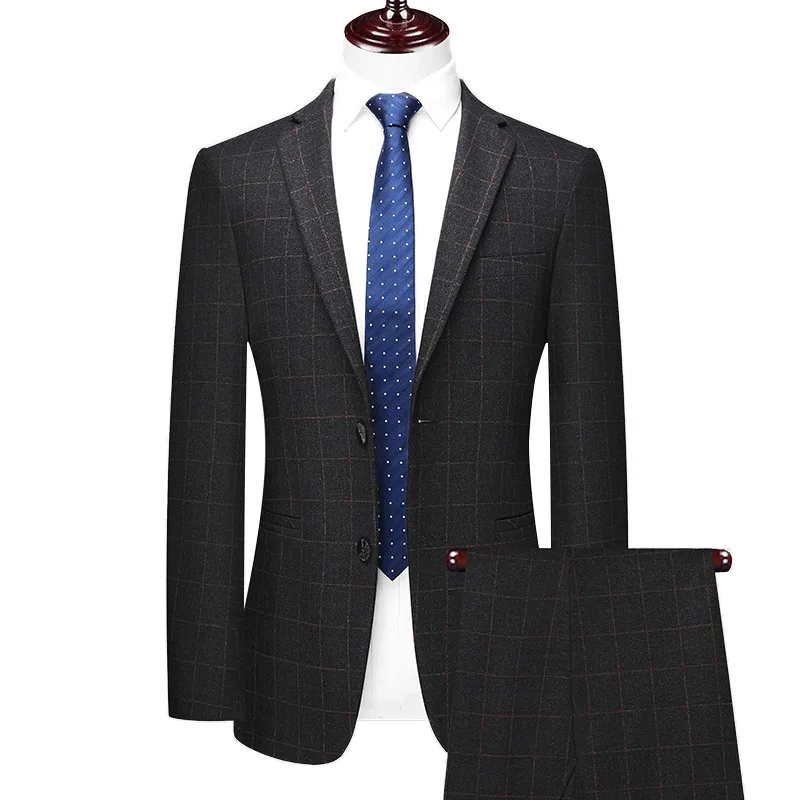2020 Hot Sale Check Men Suit Men's Bridegroom Wedding Dress Slim Youth Two-Piece Suit Men's Suit, Accepted the customize
2020 Hot Sale Check Men Suit Men's Bridegroom Wedding Dress Slim Youth Two-Piece Suit Men's Suit, Accepted the customize
