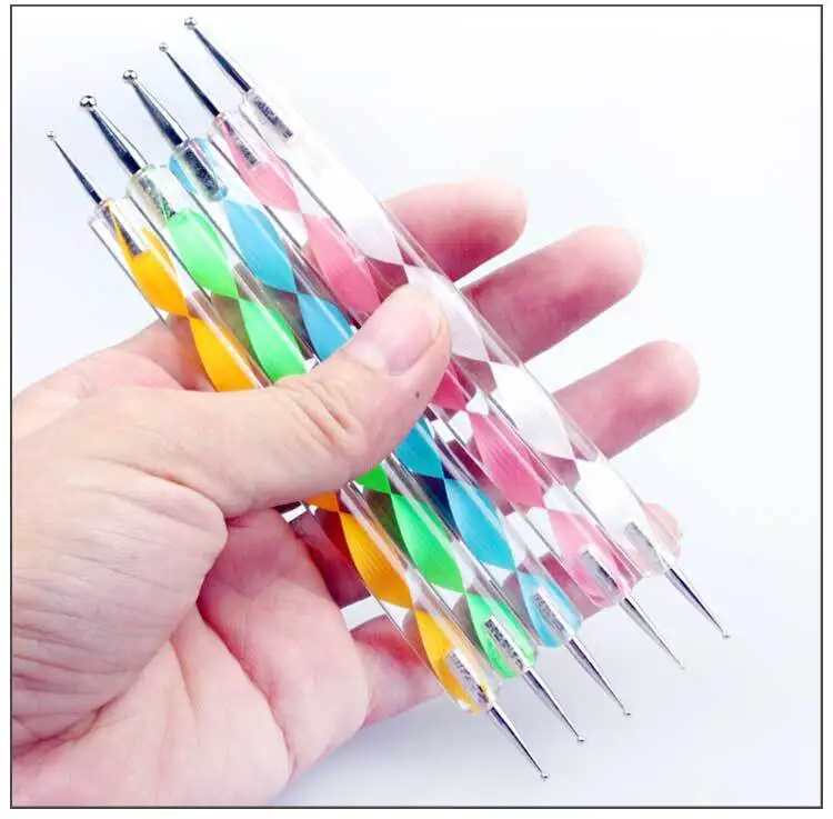 5Pcs/set Dual-ended Dotting Pen Crystal Spiral pattern Handle DIY Nail Art Rhinestone Decoration Dot Painting Manicure Tools Sup, White, green, pink, yellow, blue
5Pcs/set Dual-ended Dotting Pen Crystal Spiral pattern Handle DIY Nail Art Rhinestone Decoration Dot Painting Manicure Tools Sup, White, green, pink, yellow, blue