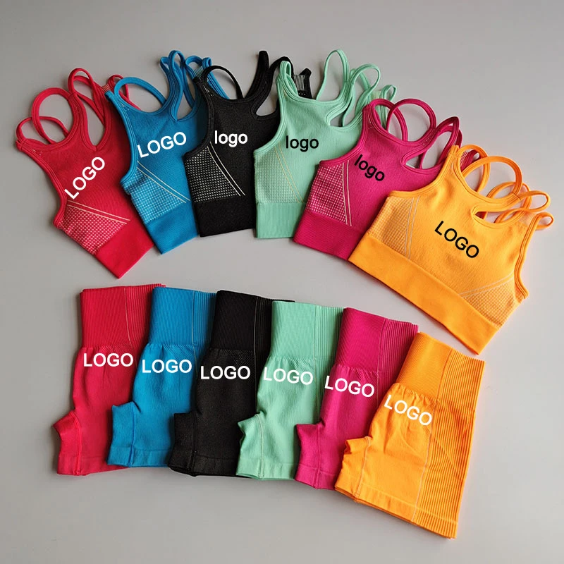 gym women sleeveless crop top seamless fitness shorts sports wear gym athletic yoga set, Customized color
gym women sleeveless crop top seamless fitness shorts sports wear gym athletic yoga set, Customized color