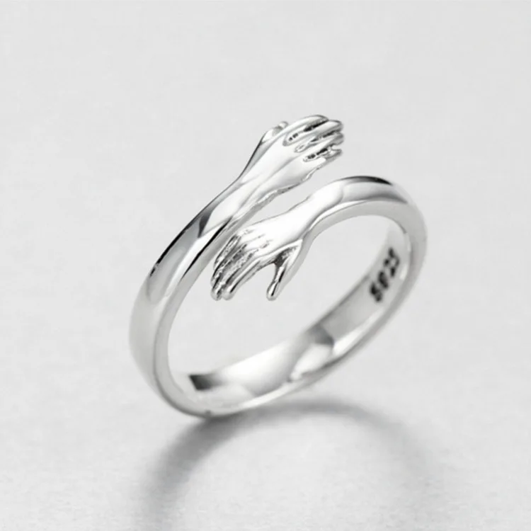 Fashion Plated s925 Silver Adjustable Rings Jewelry Women Engagement Wedding Love Hug Flow Open Silver Ring
Fashion Plated s925 Silver Adjustable Rings Jewelry Women Engagement Wedding Love Hug Flow Open Silver Ring