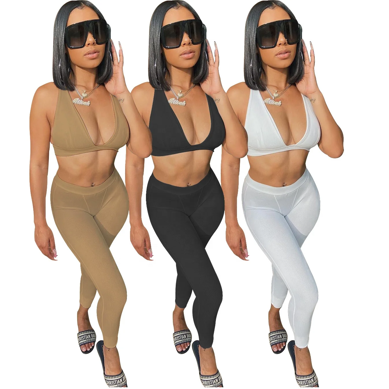 MT267-8070 2021 wholesale women's solid color vest sleeveless casual fashion yoga wear sports two-piece suit women clothing sets
MT267-8070 2021 wholesale women's solid color vest sleeveless casual fashion yoga wear sports two-piece suit women clothing sets