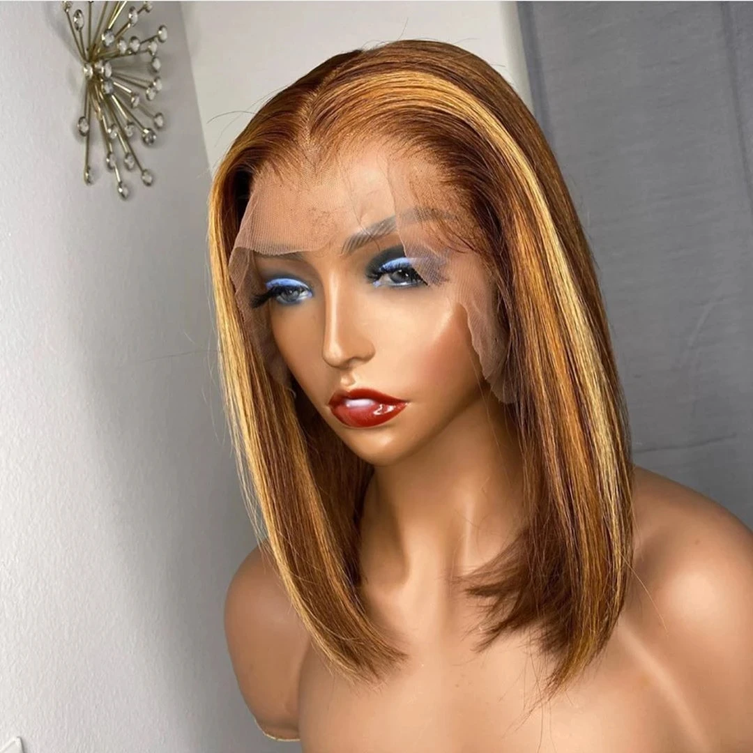 Ombre Blonde Short BOB Wig Lace Front Wig Brazilian Remy Human Hair Lace Wigs For Black Women
Ombre Blonde Short BOB Wig Lace Front Wig Brazilian Remy Human Hair Lace Wigs For Black Women