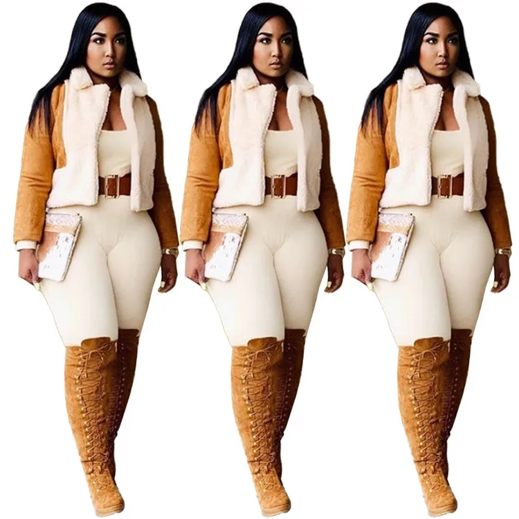 Autumn winter loose artificial fur cardigan casual motorcycle corduroy jacket down women's coats winter coats for women 2021, As picture or customized make
Autumn winter loose artificial fur cardigan casual motorcycle corduroy jacket down women's coats winter coats for women 2021, As picture or customized make